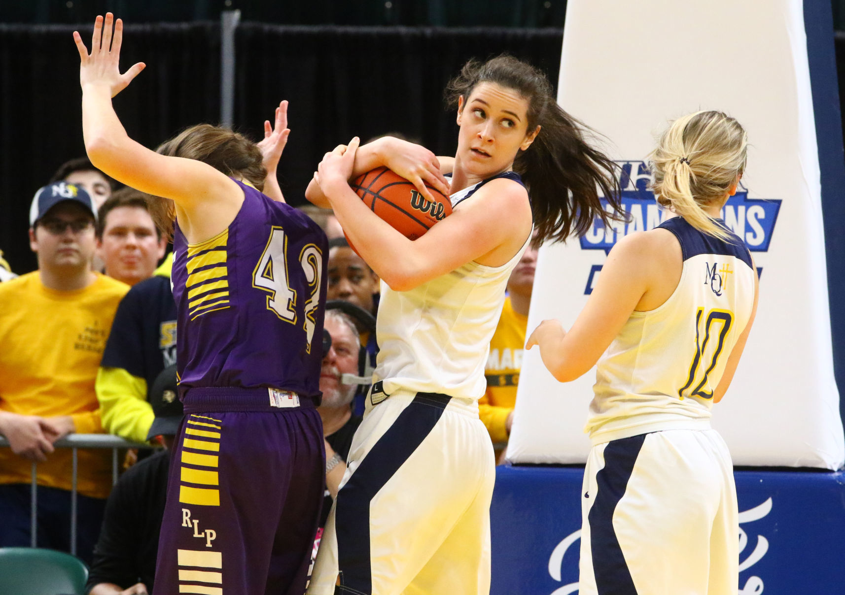Gallery: Girls Basketball State Finals: Marquette Catholic vs. Vincennes Rivet
